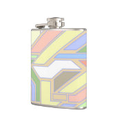 幾何学的なパターン3 フラスク (左)