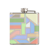 幾何学的なパターン3 フラスク (裏面)