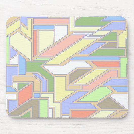 幾何学的なパターン3 マウスパッド (正面)