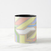 幾何学的なパターン3 マグカップ (中央)