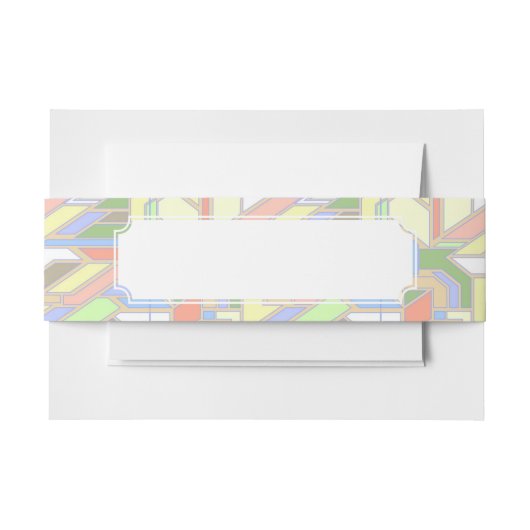 幾何学的なパターン3 招待状ベリーバンド (正面例)