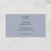 幾何学的なパターン|の青およびオレンジ三角形 名刺 (裏面)