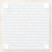 幾何学的なパターン ガラスコースター (裏面)