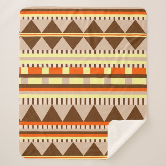 幾何学的なパターン シェルパブランケット (正面)