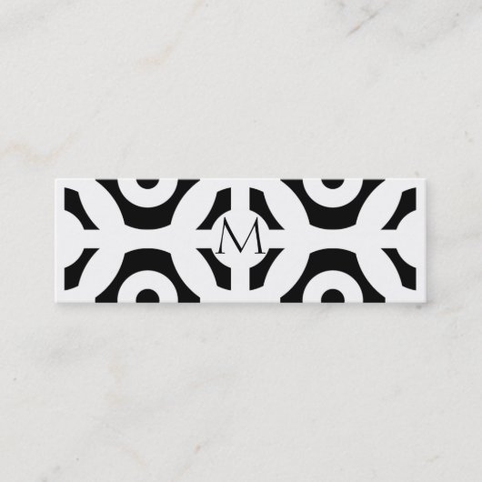 幾何学的なパターン スキニー名刺 (正面)