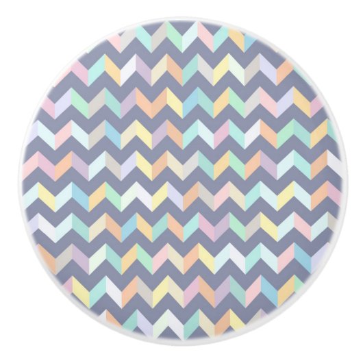 幾何学的なパターン セラミックノブ (正面)