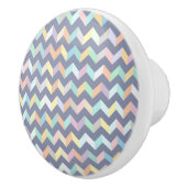 幾何学的なパターン セラミックノブ (右)