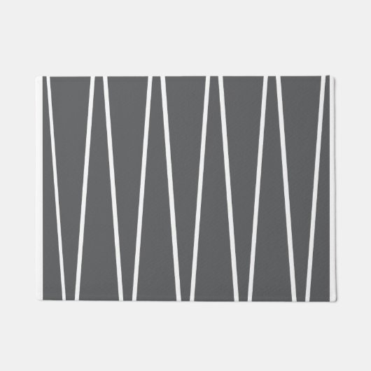 幾何学的なパターン ドアマット (正面)