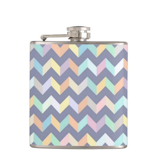 幾何学的なパターン フラスク (正面)