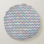 幾何学的なパターン ラウンドクッション (裏面)