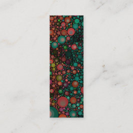 幾何学的なパターン|レトロ|のティール（緑がかった色）の緑 スキニー名刺