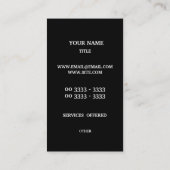 幾何学的なパターン 名刺 (裏面)