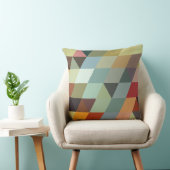 幾何学的なパターン|多彩な三角形 クッション (椅子)
