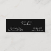 幾何学的なパターン|多彩な三角形 スキニー名刺 (裏面)