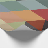 幾何学的なパターン|多彩な三角形 ラッピングペーパー (角)