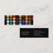 幾何学的なパターン|多彩な円II スキニー名刺 (正面/裏面)