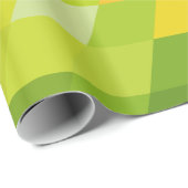 幾何学的なパターン|緑の三角形 ラッピングペーパー (ロールコーナー)