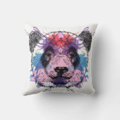 幾何学的なパンダくま クッション (裏面)