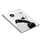 幾何学的なパンダ ノートブック (右側)