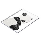 幾何学的なパンダ ノートブック (左側)