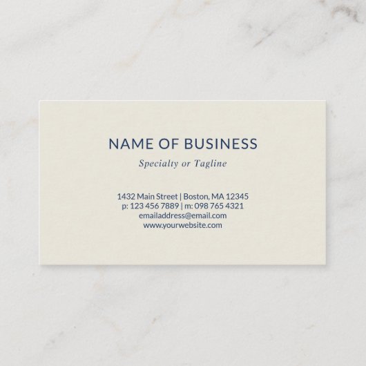 幾何学的なヒスイ緑の濃紺 名刺 (裏面)