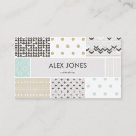 幾何学的なヒップスターは名刺を模造します 名刺