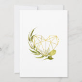 幾何学的なビールと柳のガーデンパーティー 招待状 (裏面)