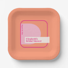 幾何学的なピンクとオレンジ