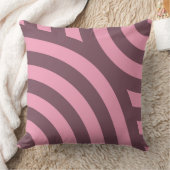 幾何学的なピンクのネストされた4分の1円パターン クッション (ブランケット)