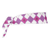 幾何学的なピンクのパターン タイヘッドバンド (回転270)