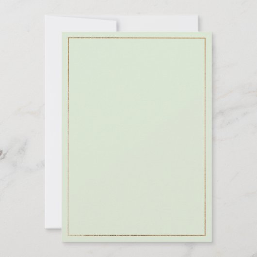 幾何学的なピンクのミントレッド金ゴールドフローラ日付を保存 招待状 (裏面)