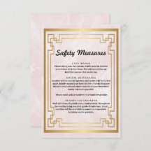 幾何学的なピンクの大理石 安全対策