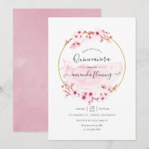 幾何学的なピンクの春の桜のキンセアニエラ