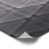 幾何学的なフラクタル背景 ポスター (角)