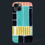 幾何学的なブロック iPhone 13ケース<br><div class="desc">幾何学的なブロック。 芸術家: 優美Popp。 イメージID: 150774FN.</div>