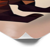 幾何学的なベアーマウンテンアート ポスター (コーナー)