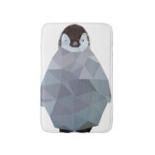 幾何学的なベビーのペンギンのプリント バスマット (正面縦)