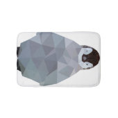 幾何学的なベビーのペンギンのプリント バスマット (正面)