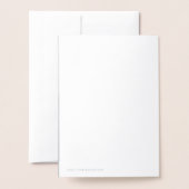 幾何学的なホイルの結婚式招待状 箔カード (裏面封筒付き)