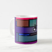 幾何学的なマグ コーヒーマグカップ (正面左)