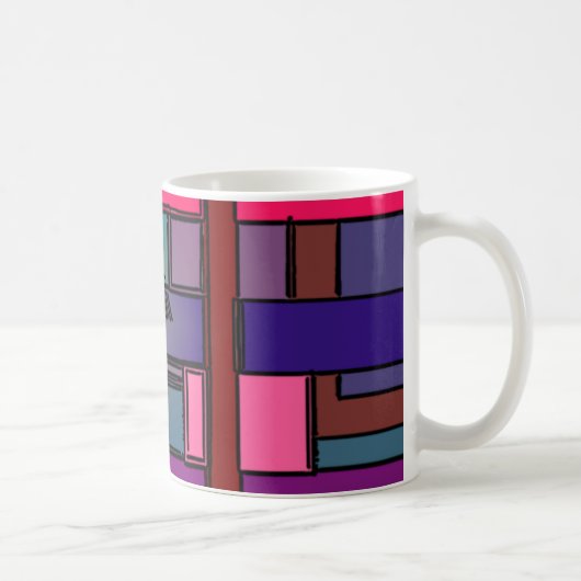 幾何学的なマグ コーヒーマグカップ (右)