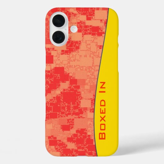 幾何学的なミカンのゼアル抽象芸術パターンアートワーク Case-Mate iPhoneケース (裏面)