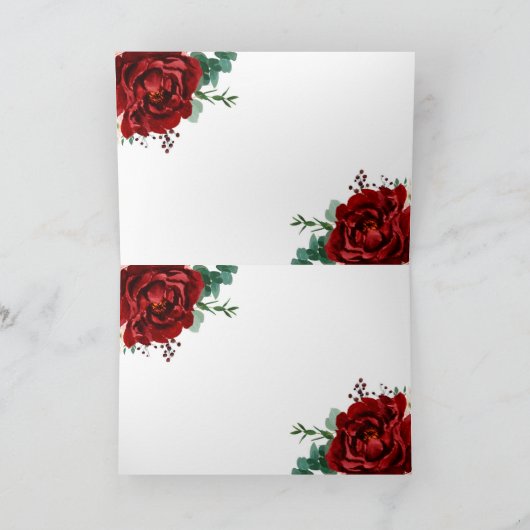 幾何学的なメルローの花柄はです私…決定します 招待状 (内部)