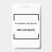 幾何学的なモダンバッジ VIP ランヤード カスタムパス バッジ (裏面)