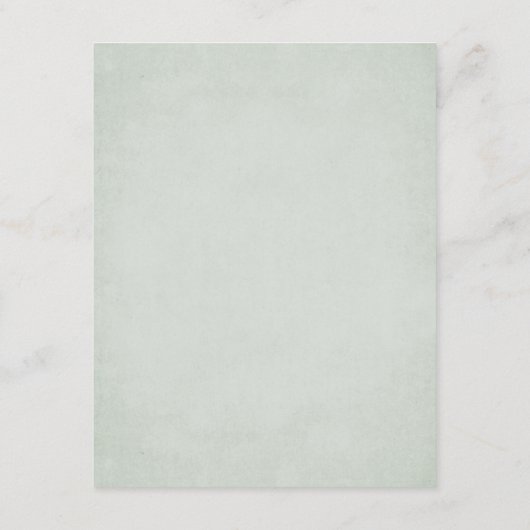 幾何学的なモダン緑の金ゴールド結婚の数 エンクロージャーカード (裏面)