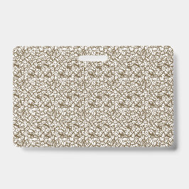 幾何学的なモチーフを持つ茶色の敷物は部分的に一緒である バッジ