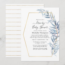 幾何学的なユーカリの葉のドライブバイシャワー