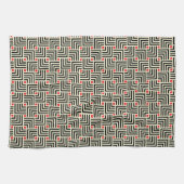 幾何学的なラインパターン キッチンタオル (横)