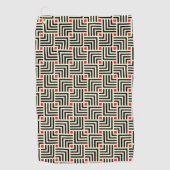 幾何学的なラインパターン ゴルフタオル (正面)