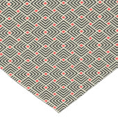 幾何学的なラインパターン ショートテーブルランナー (コーナー)